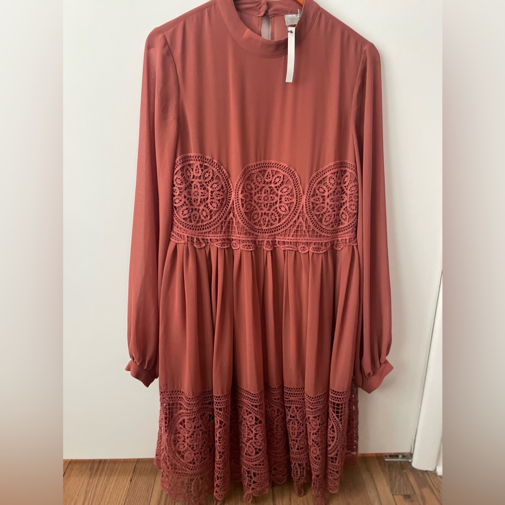 NWT ASOS babydoll lace dress size US 8